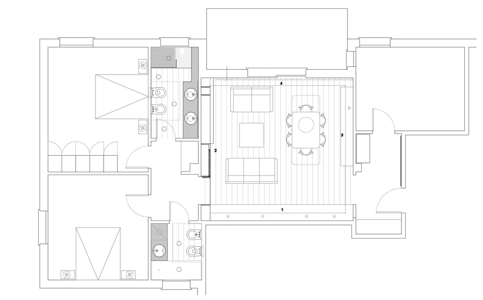 RP studio - Calzolari, Filippucci, Fiorini — casa P1